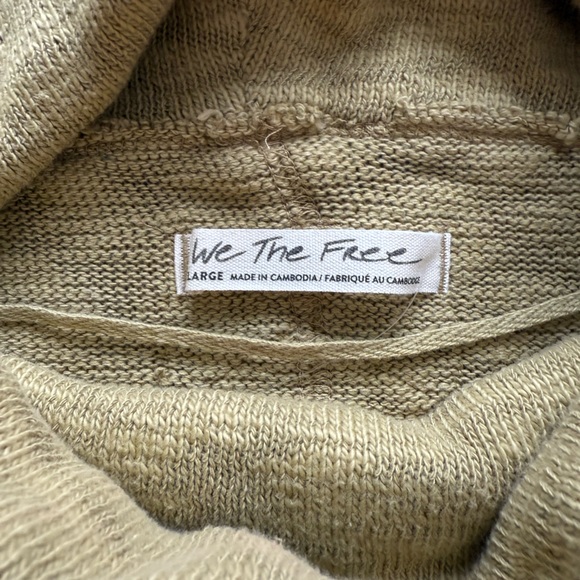 Free People We the Free Timmy Turtleneck Crushed Rosemary - Picture 5 of 8
